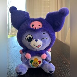 Sanrio Hello Kitty And Friends  Care Bears Kuromi Harmony Bear 10" Plush Bear